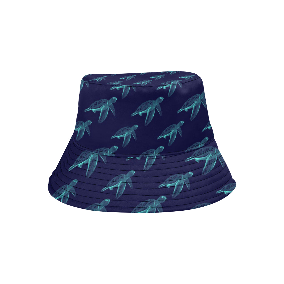 Sea Turtle Pattern Print Design T04 Unisex Bucket Hat