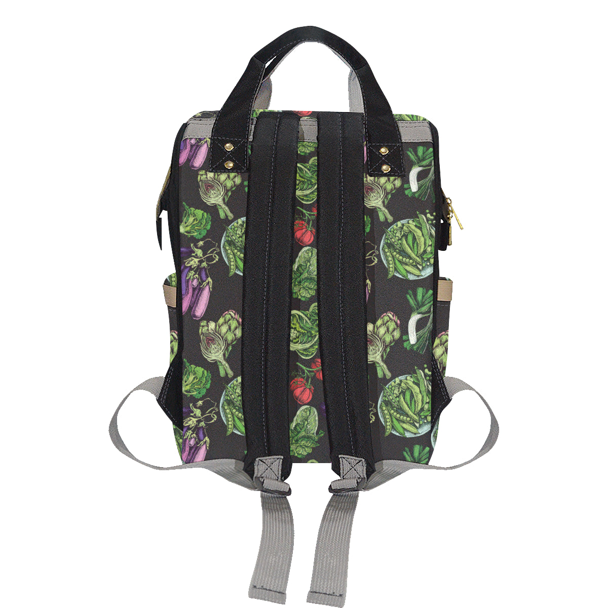 Lettuce Pattern Print Design 01 Diaper Bag Backpack