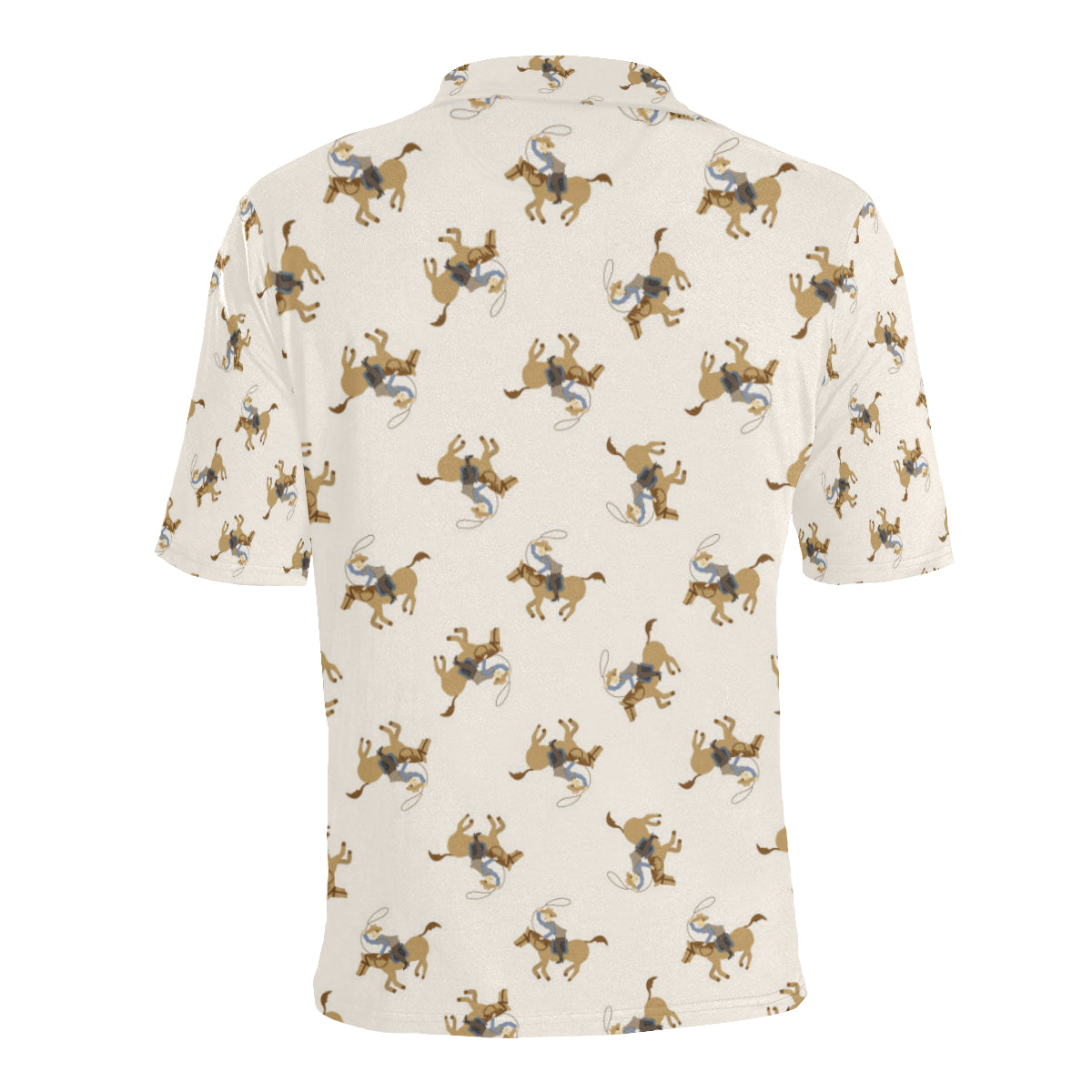 Cowboy Pattern Print Design 01 Men Polo Shirt