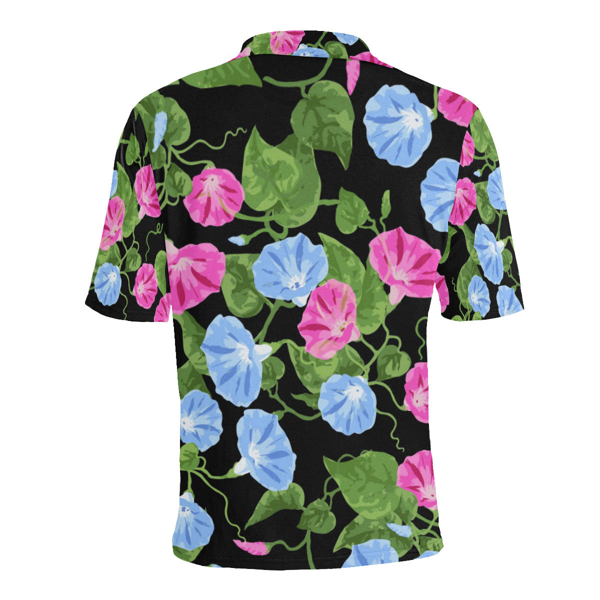 Morning Glory Pattern Print Design MG04 Men Polo Shirt