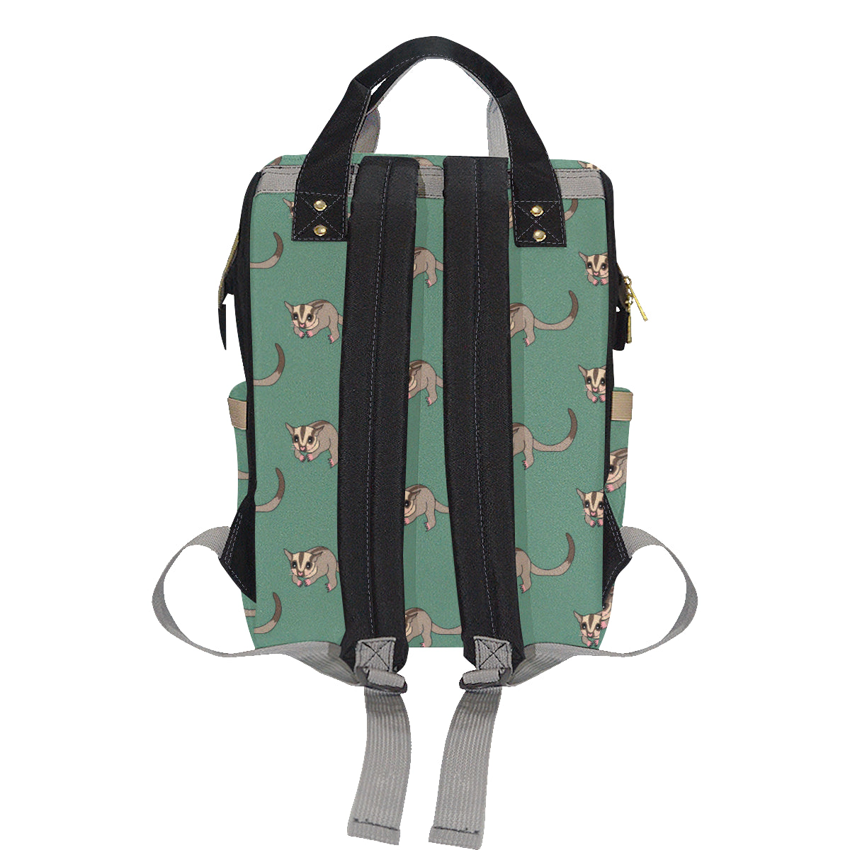 Sugar Glider Pattern Print Design 01 Diaper Bag Backpack