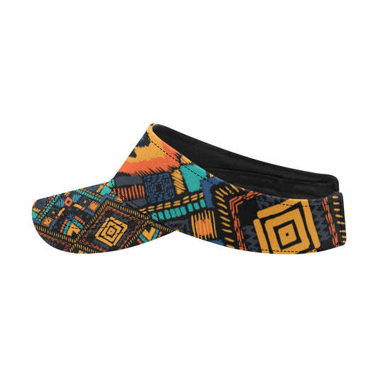 Kente Pattern Print Design 04 Unisex Sun Visor