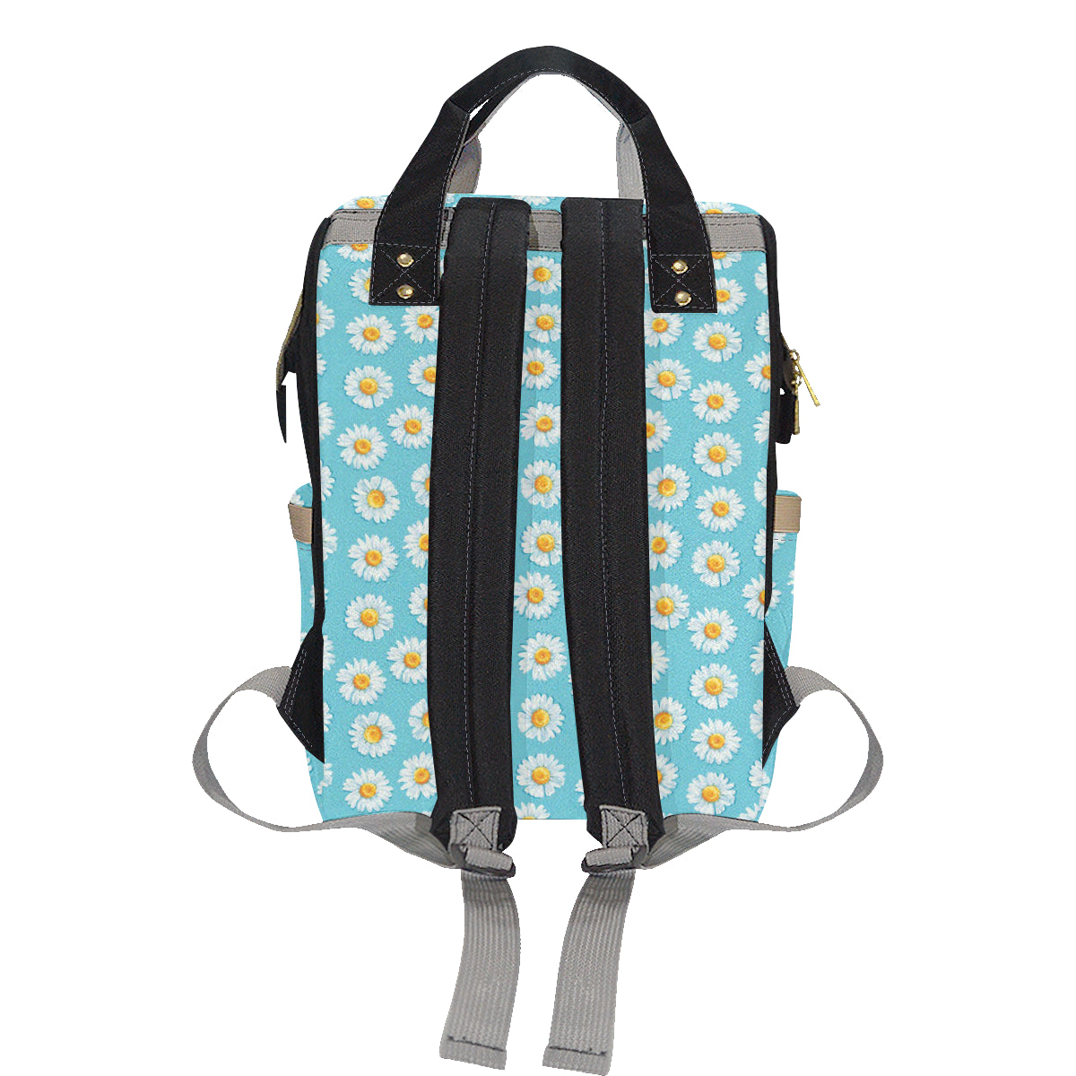 Daisy Pattern Print Design DS03 Diaper Bag Backpack