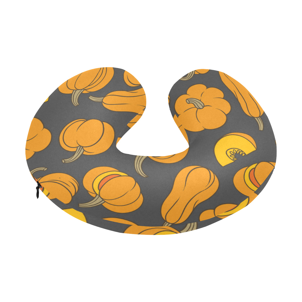 Pumpkin Pattern Print Design A03 U-Shaped Travel Neck Pillow
