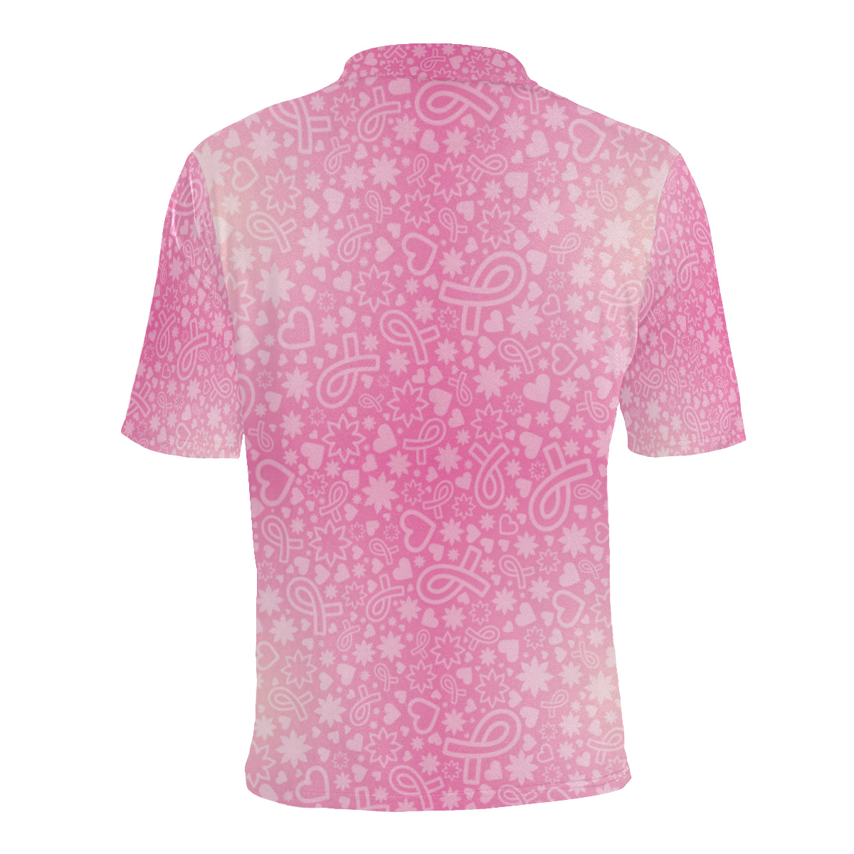 Breast cancer Pattern Print Design 02 Men Polo Shirt