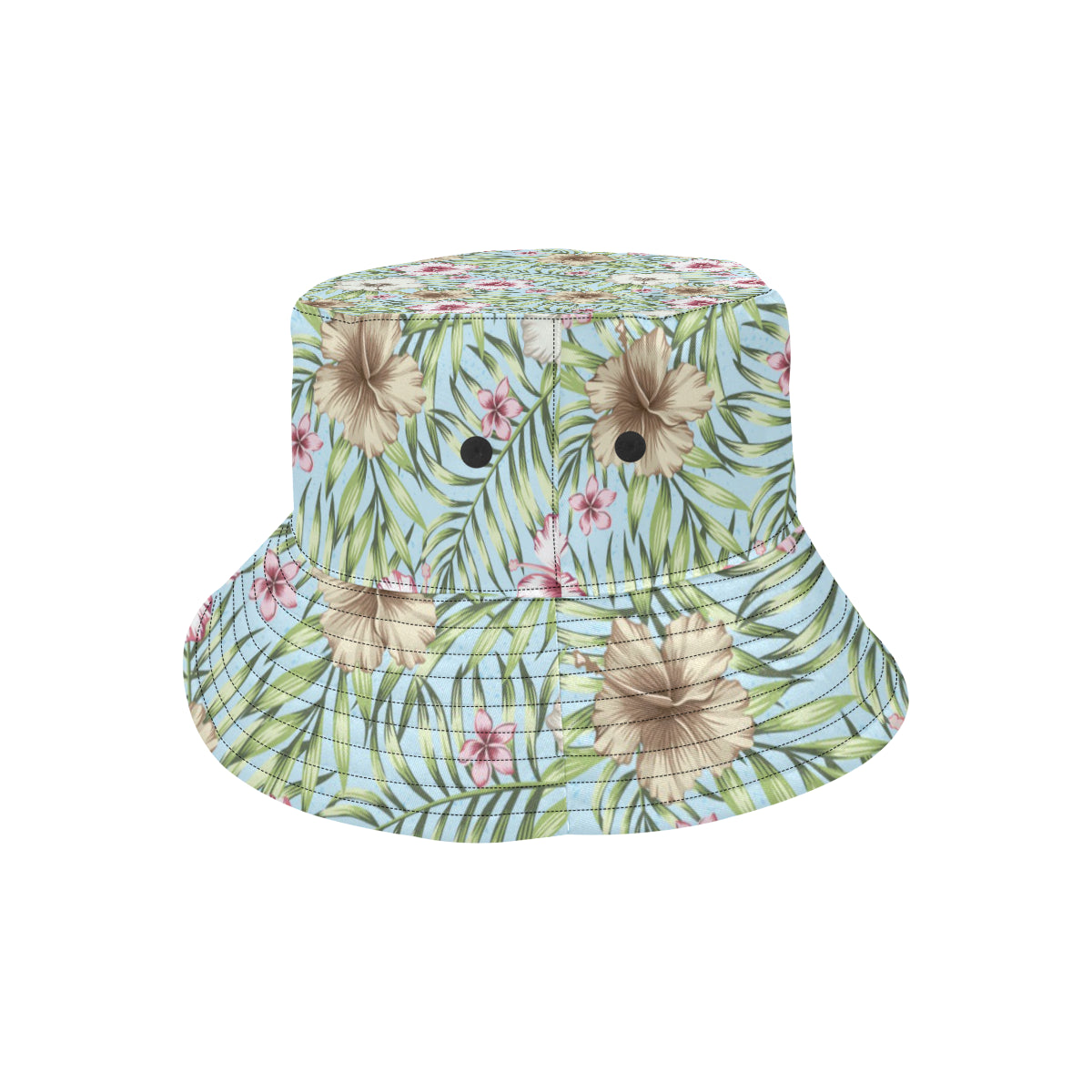 Tropical Flower Pattern Print Design TF05 Unisex Bucket Hat