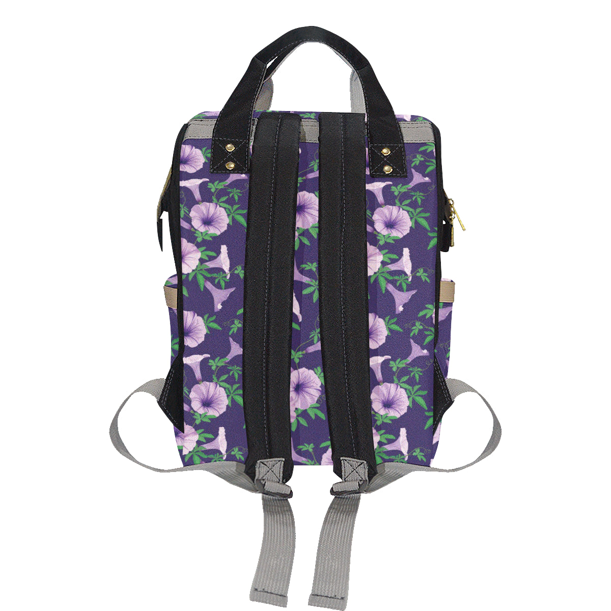 Morning Glory Pattern Print Design MG01 Diaper Bag Backpack