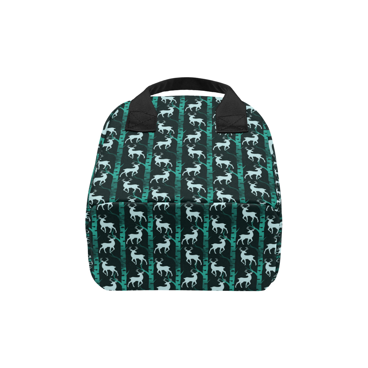 Deer Jungle Print Pattern Insulated Lunch Bag