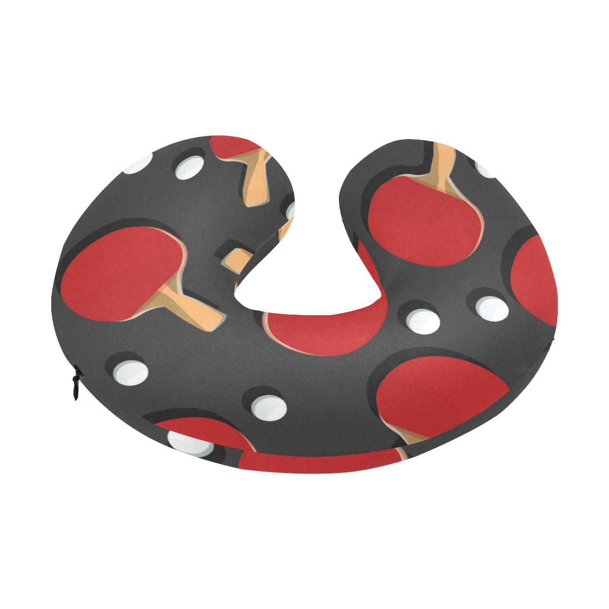 Ping Pong Pattern Print Design A05 U-Shaped Travel Neck Pillow