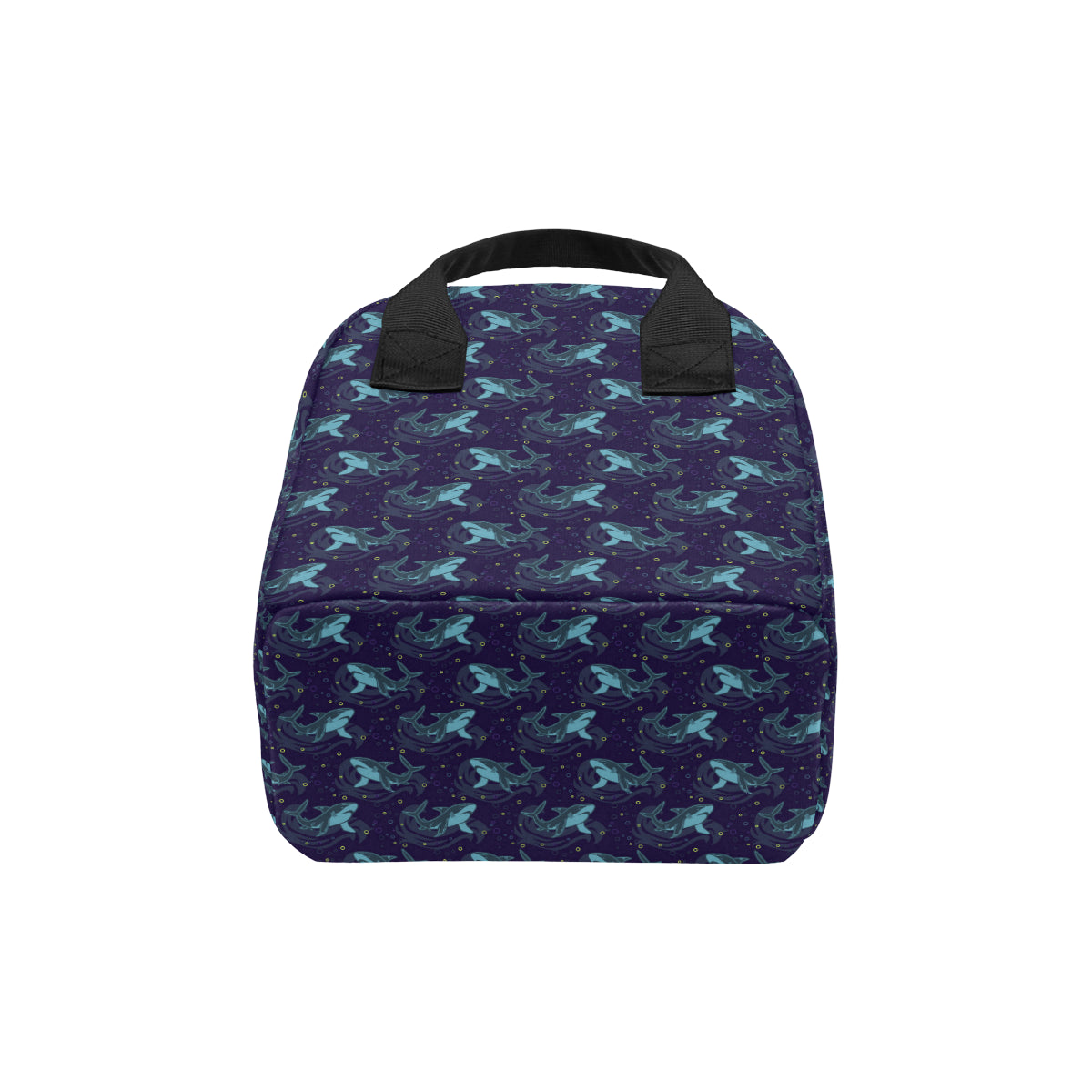 Shark Themed Print Insulated Lunch Bag