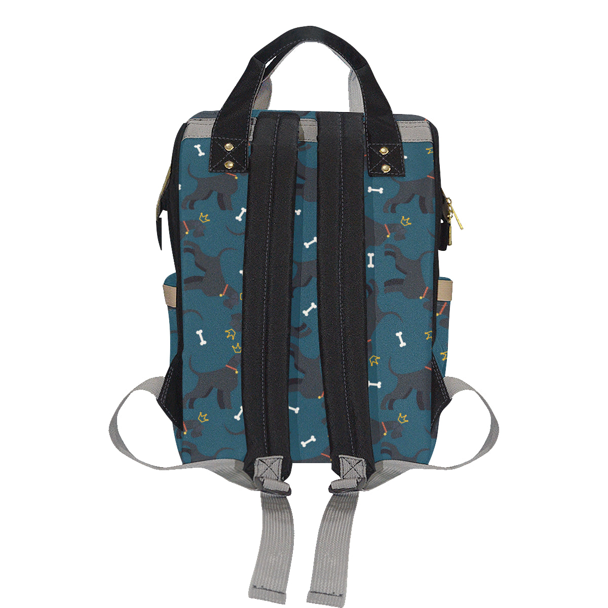 Schnauzers Pattern Print Design A04 Diaper Bag Backpack