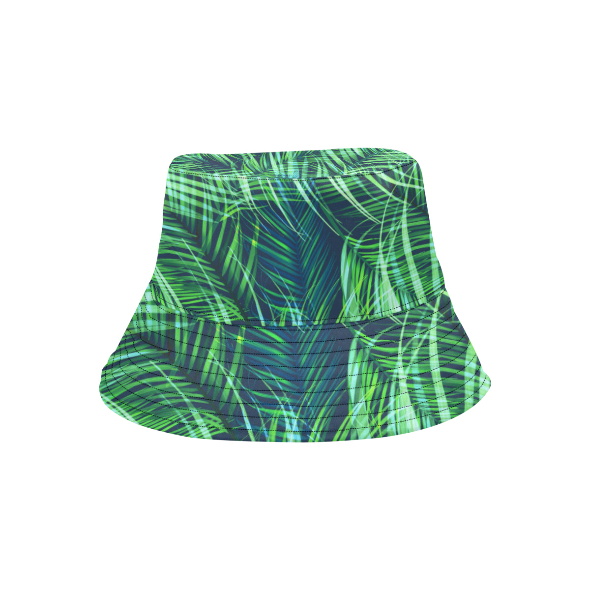 Palm Leaves Pattern Print Design PL02 Unisex Bucket Hat