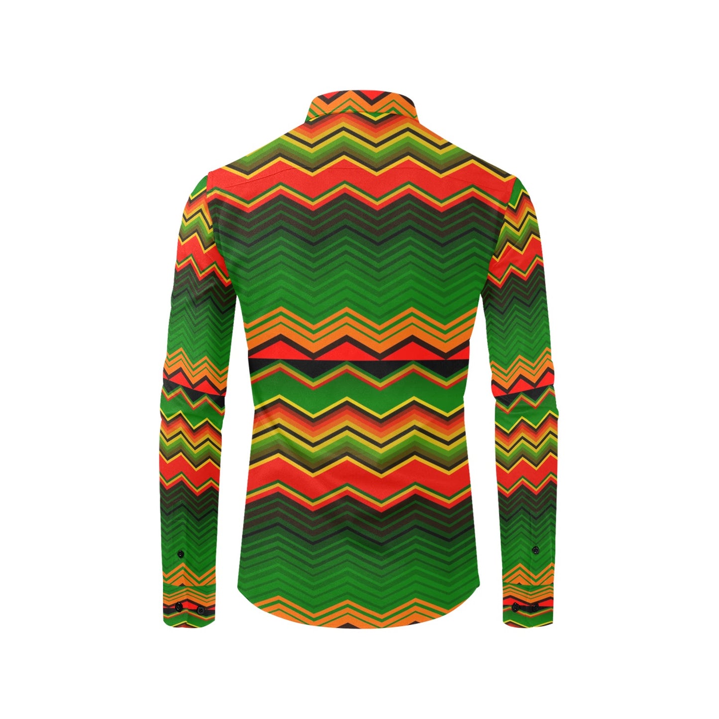 Serape Print Design LKS306 Men's Long Sleeve Dress Shirt