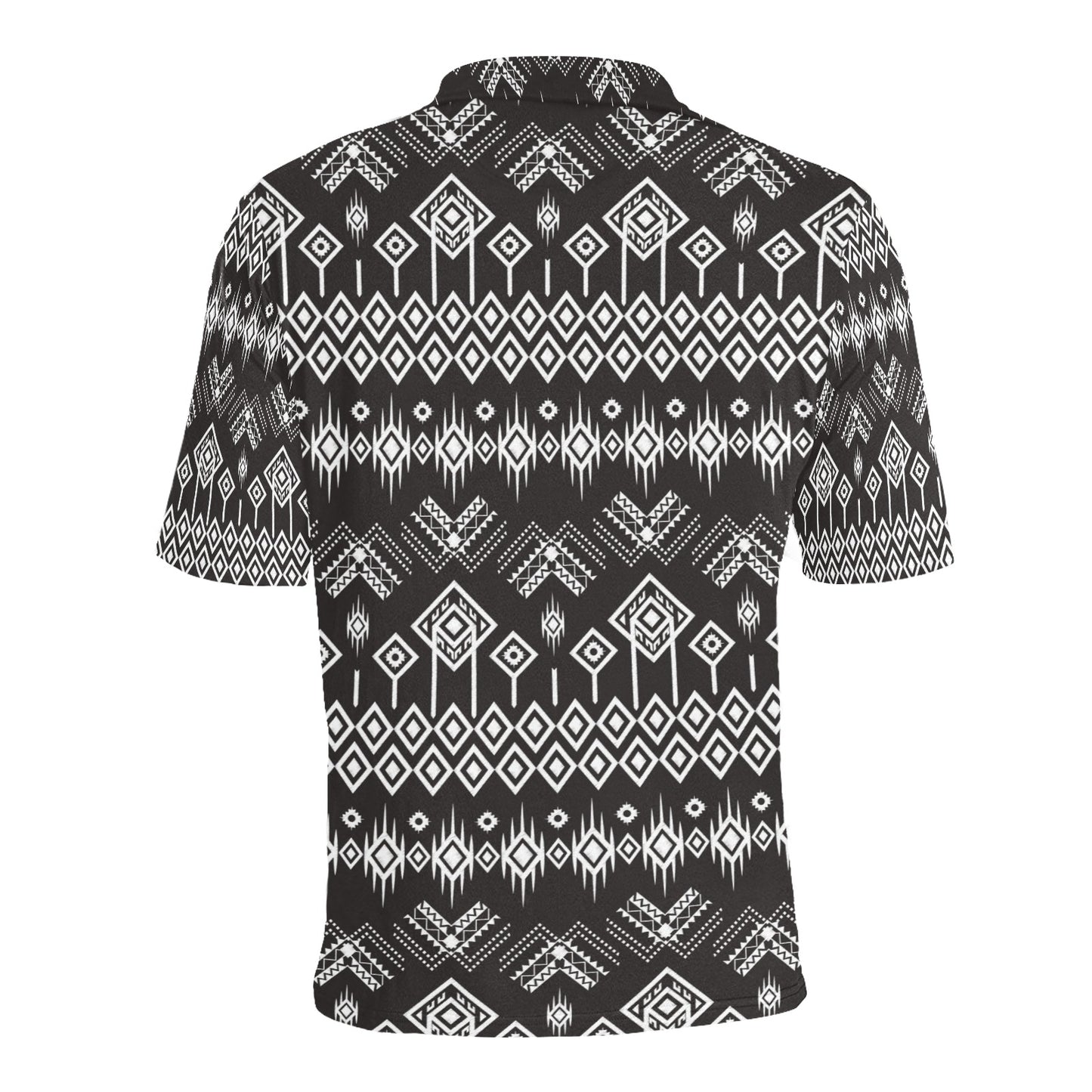 Tribal Pattern Print Design LKS304 Men Polo Shirt