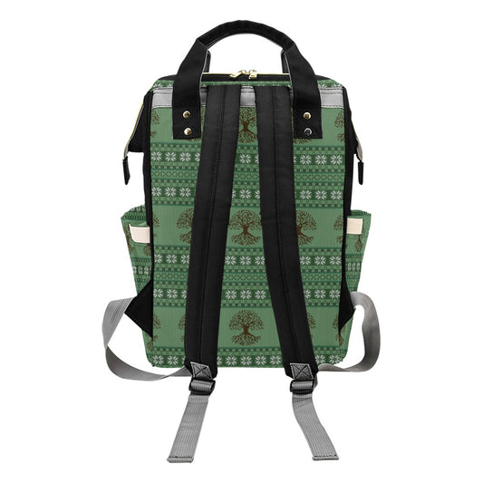 Tree Of Life Knit Style Print Design LKS301 Diaper Bag Backpack
