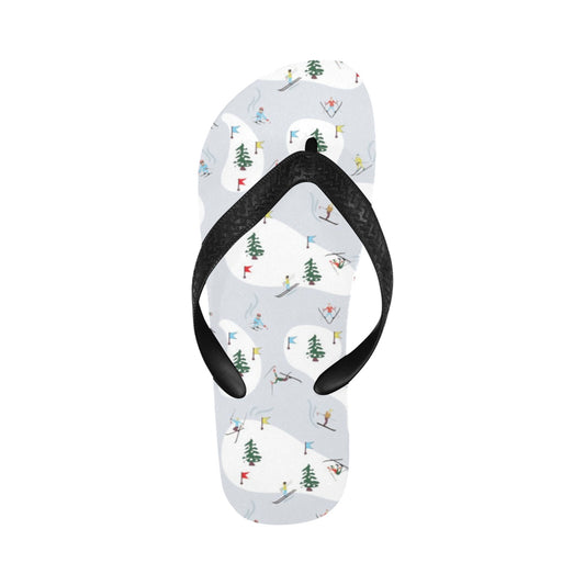 Ski Print Design LKS305 Flip Flops