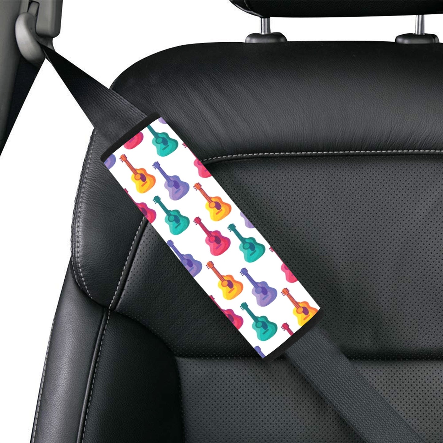 Acoustic Guitar Print Design LKS406 Car Seat Belt Cover