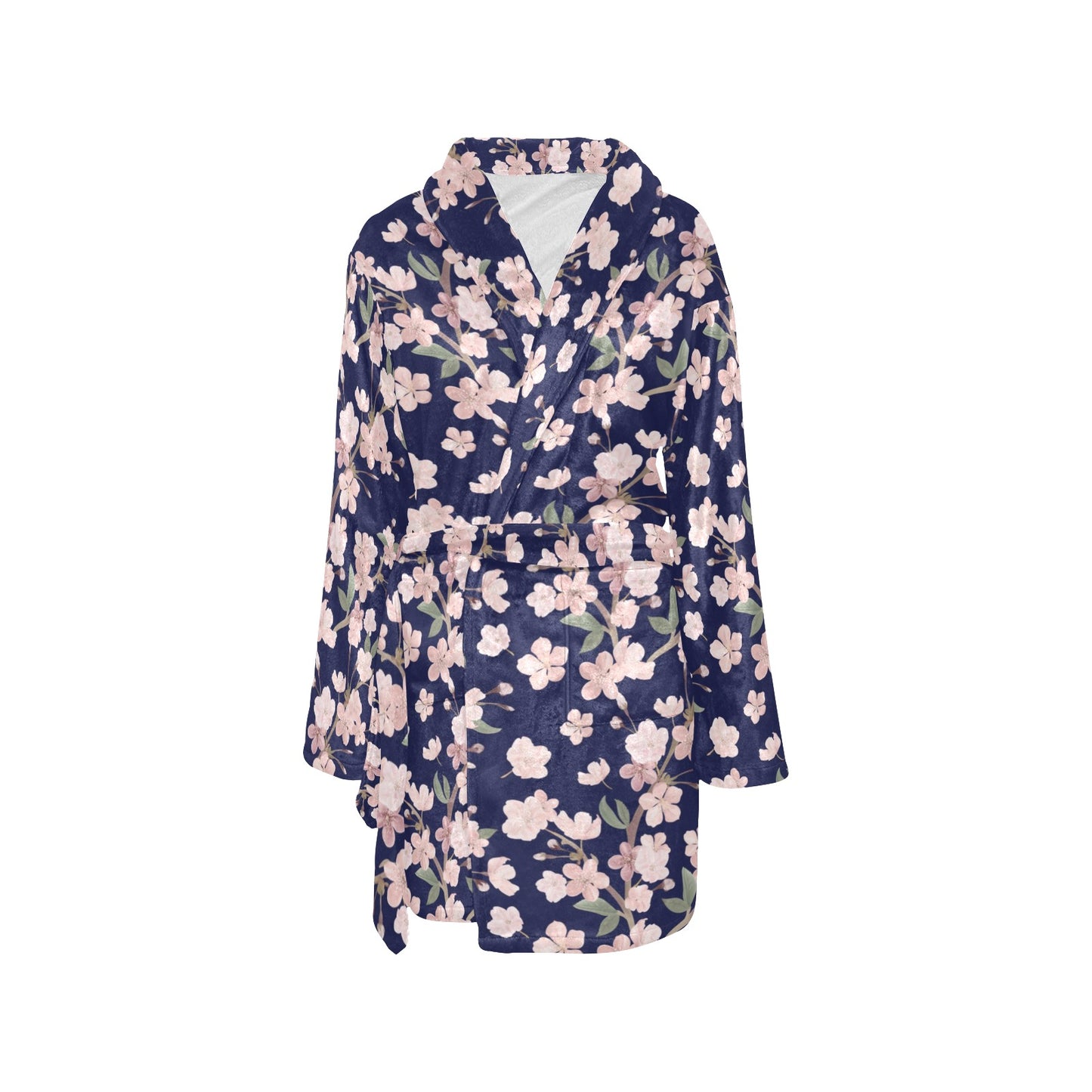 Sakura Print Design LKS301 Women's Fleece Robe