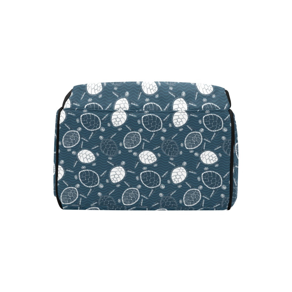Sea Turtle Print Design LKS3015 Diaper Bag Backpack
