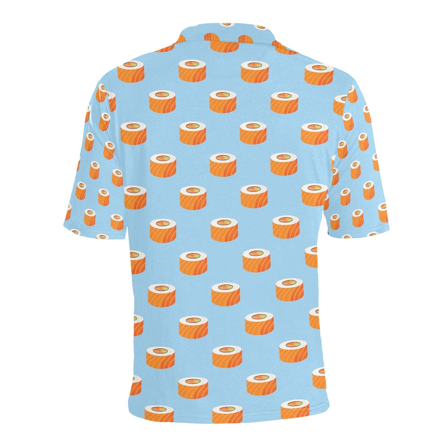 Salmon Sushi Print Design LKS307 Men Polo Shirt