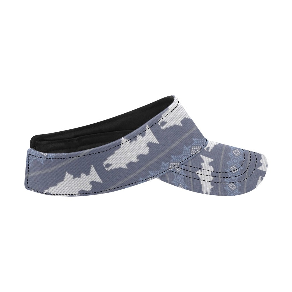 Salmon Fish Knit Style Print Design LKS304 Unisex Sun Visor