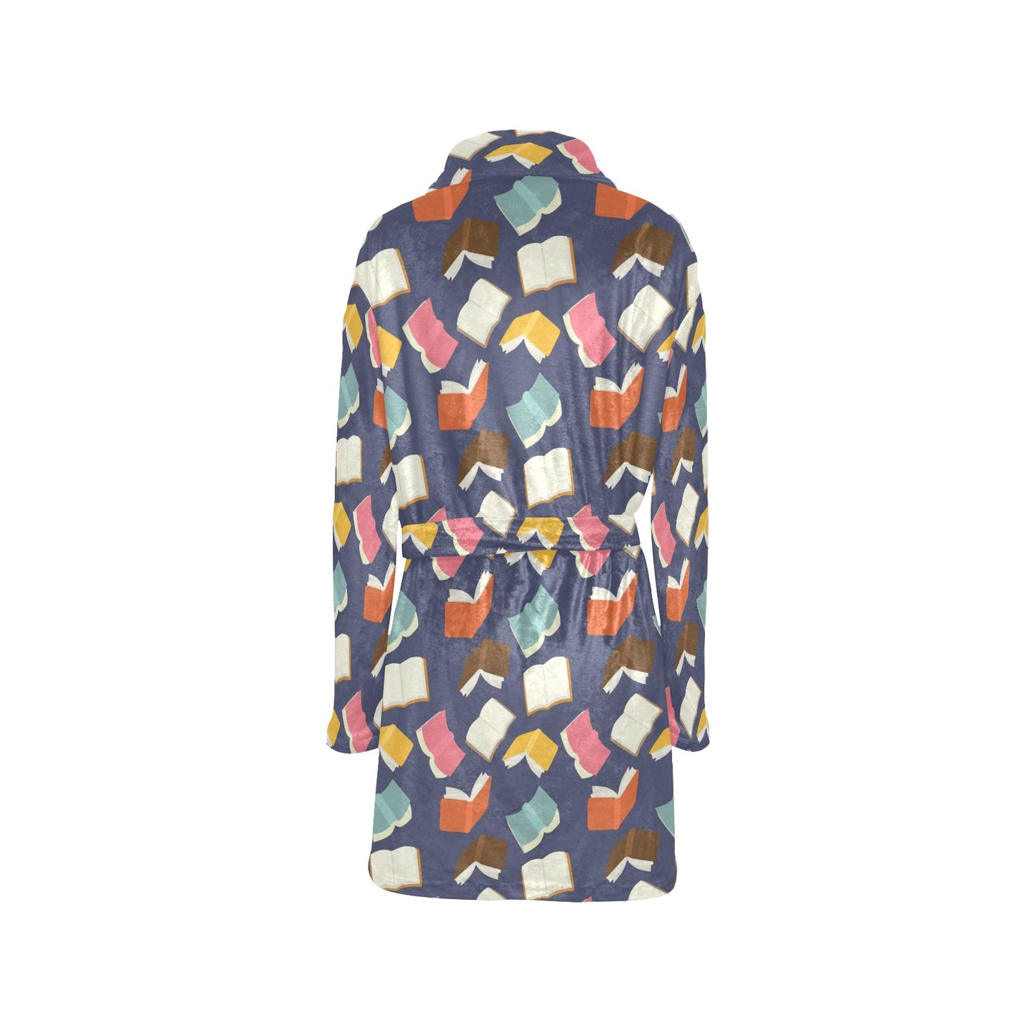 Book Pattern Print Design 01 Women's Fleece Robe