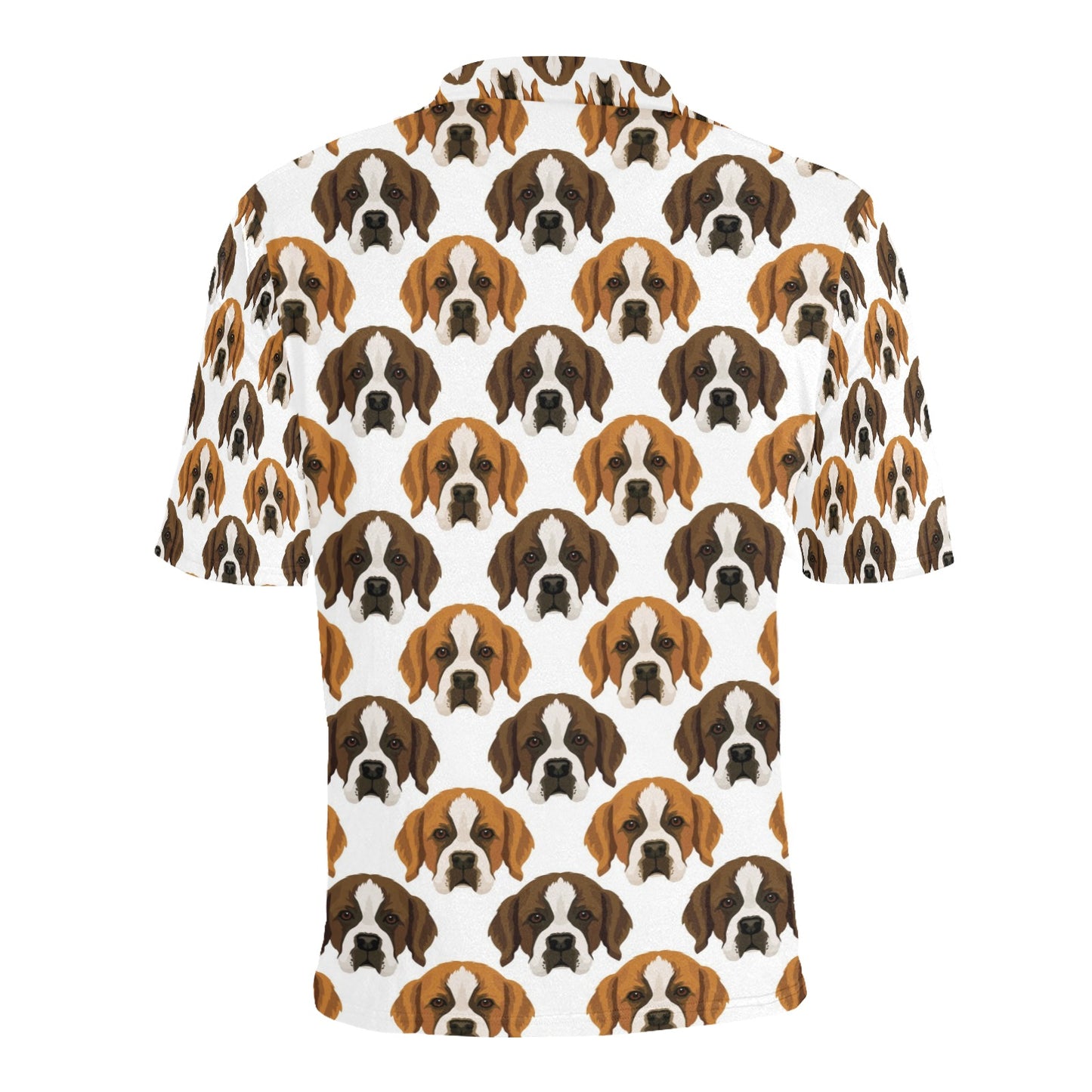 St Bernards Print Design LKS301 Men Polo Shirt