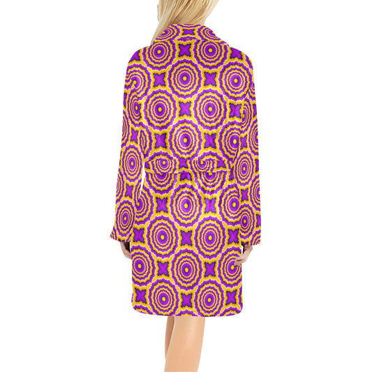 Optical illusion Expansion Women's Fleece Robe