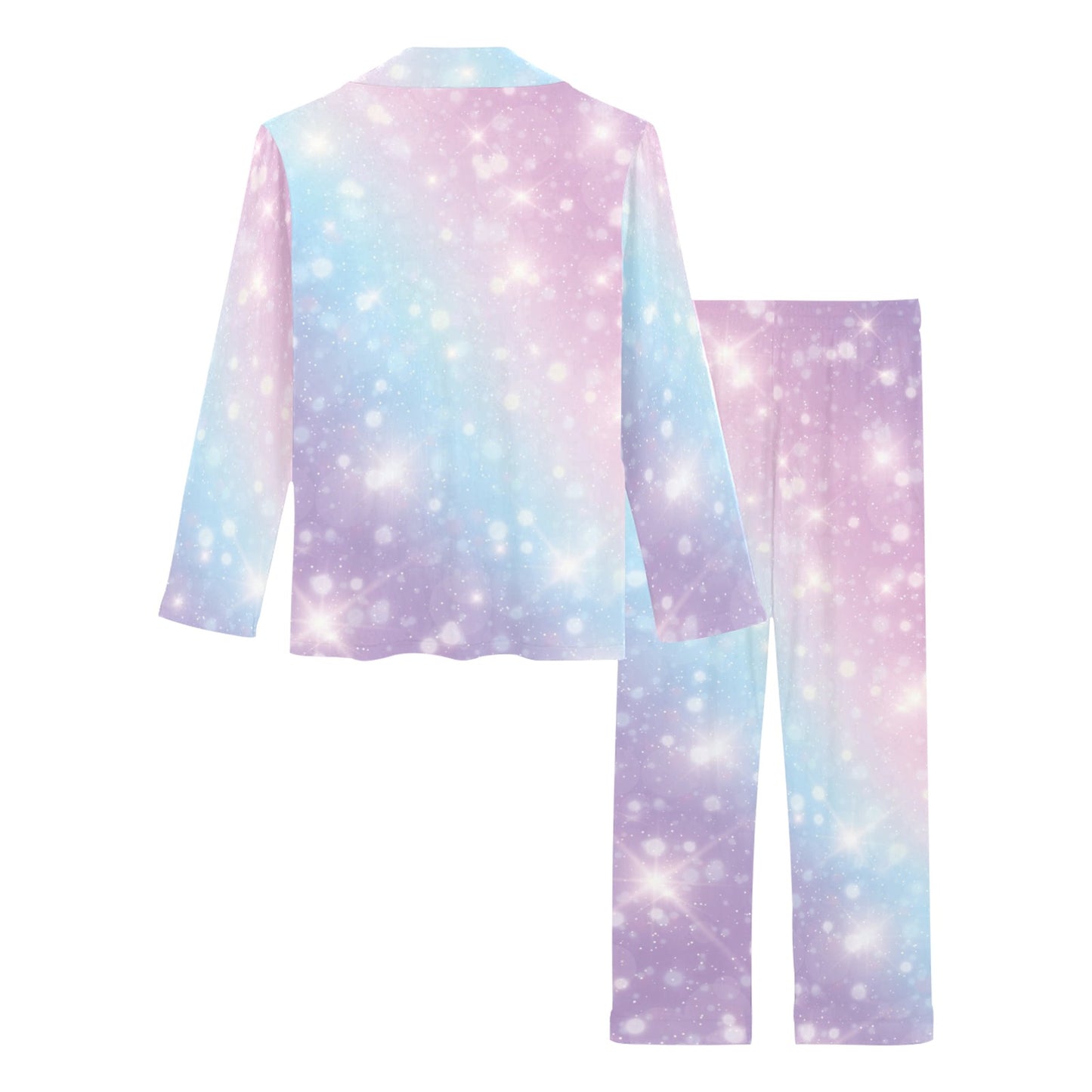Cosmic Pastel Pattern Print Design 02 Women's Long Pajama Set