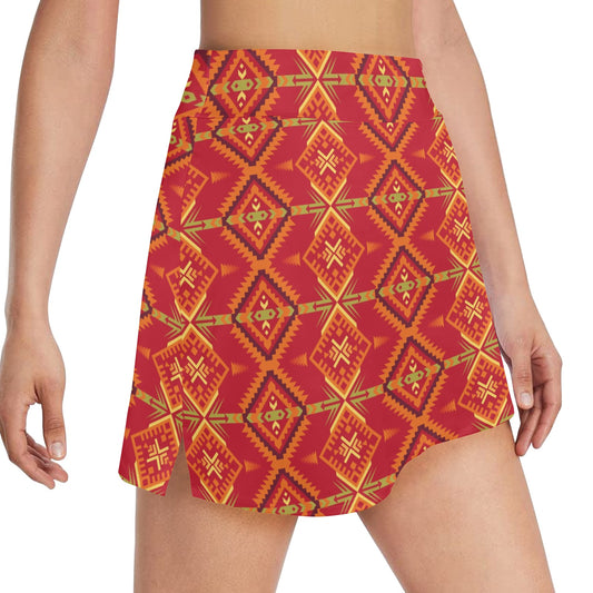 Southwest Pattern Print Design LKS305 17" Golf & Pickleball Skort with Pockets