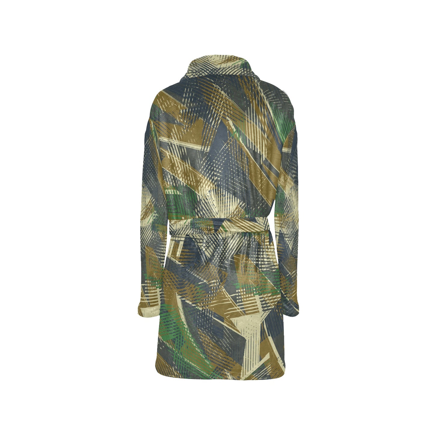 Military Camouflage Pattern Print Design 01 Women's Fleece Robe