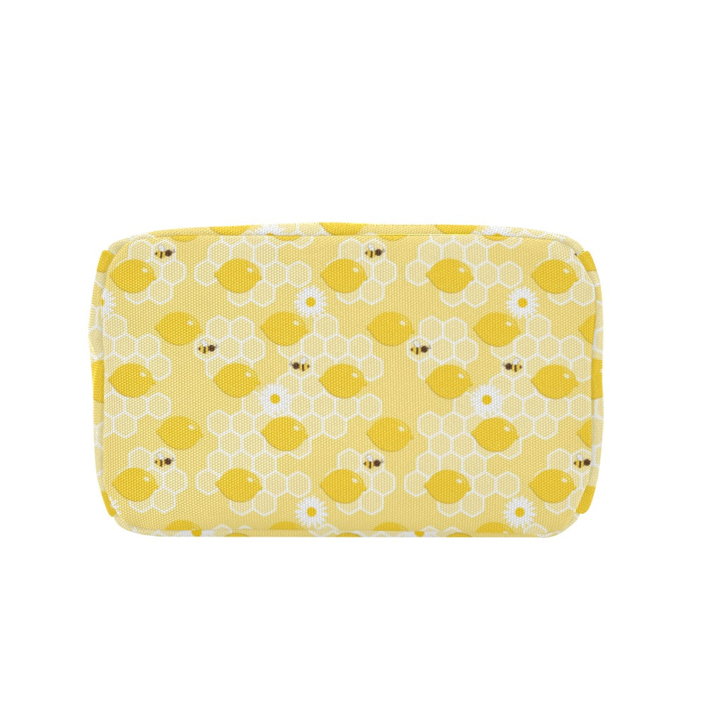 Honey Bee Honeycomb Print Design LKS3010 Insulated Lunch Bag