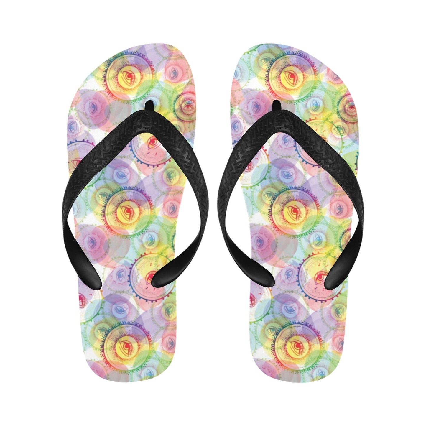 Third Eye Print Design LKS303 Flip Flops