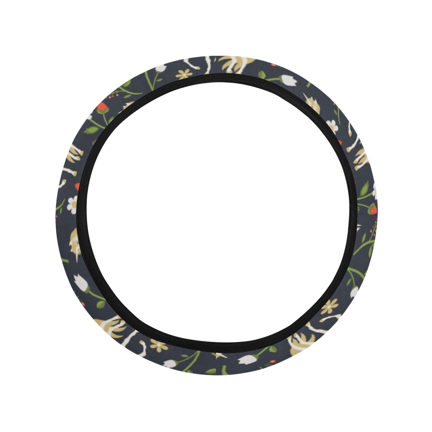 Unicorn Print Design LKS301 Steering Wheel Cover with Elastic Edge
