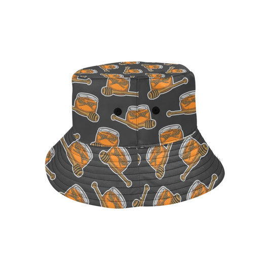 Honey Bee Print Design LKS305 Unisex Bucket Hat