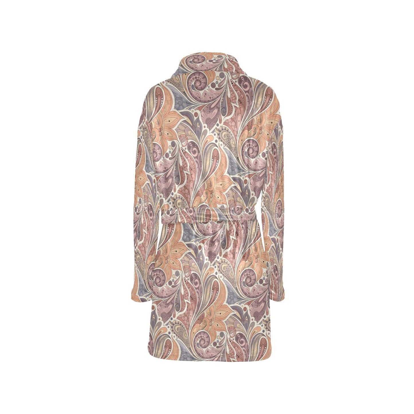 Boho Pattern Print Design 03 Women's Fleece Robe