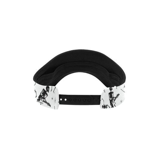 Skeleton Music Player Print Design LKS303 Unisex Sun Visor