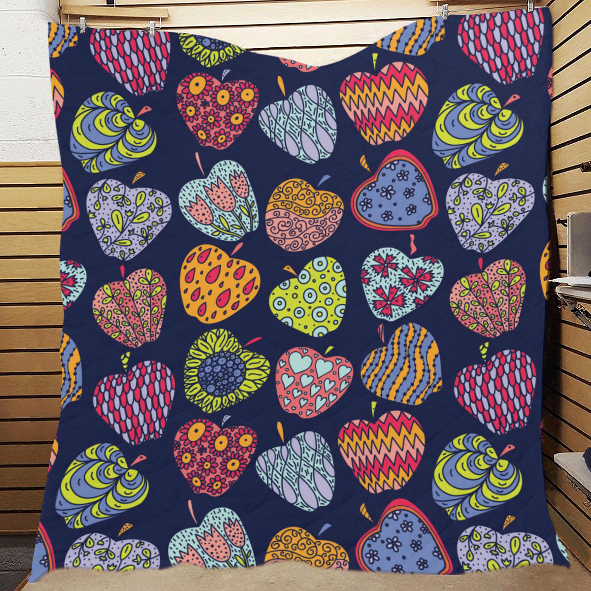 Apple Pattern Print Design AP05 Premium Quilt