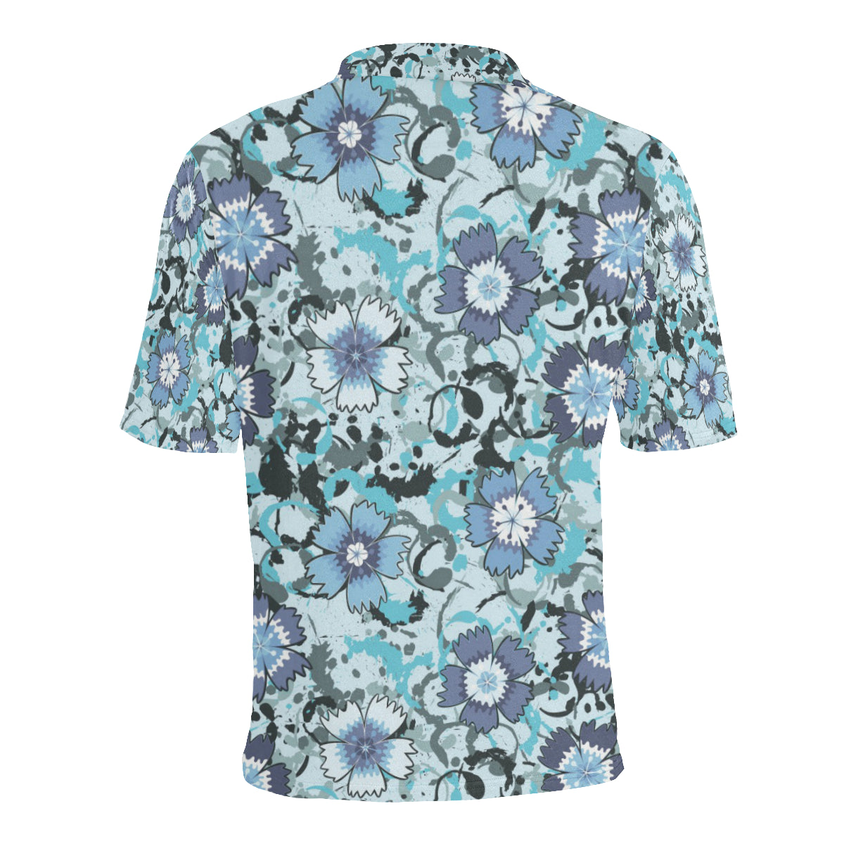 Carnations Pattern Print Design CN04 Men Polo Shirt