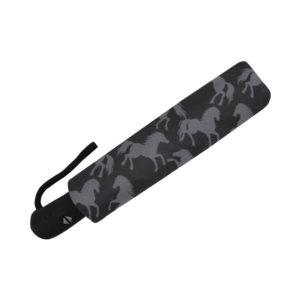 Horse Print Design LKS305 Anti-UV Automatic Umbrella