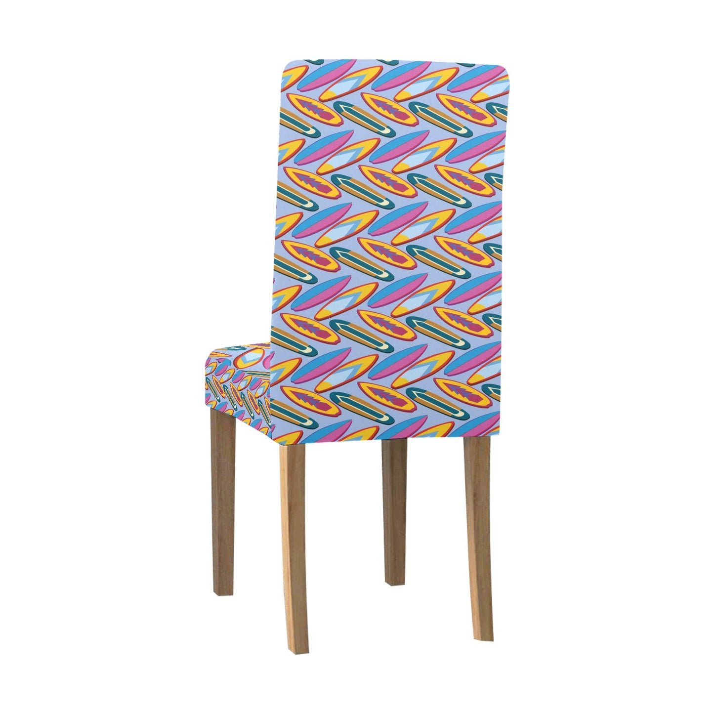 Surfboard Pattern Print Design LKS303 Dining Chair Slipcover