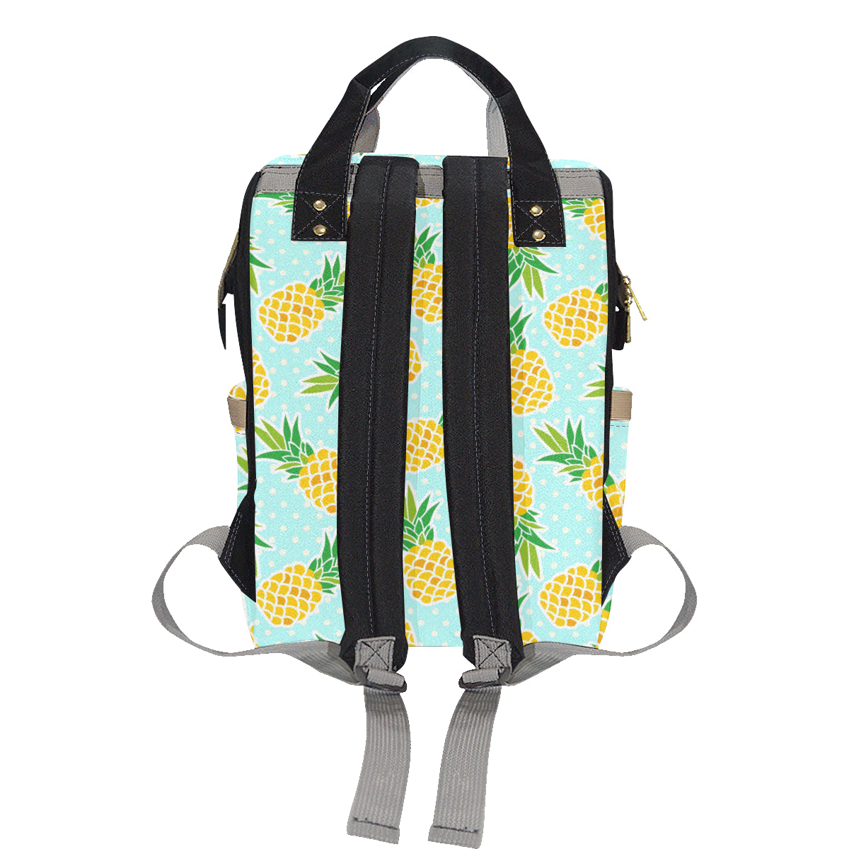 Pineapple Pattern Print Design PP01 Diaper Bag Backpack