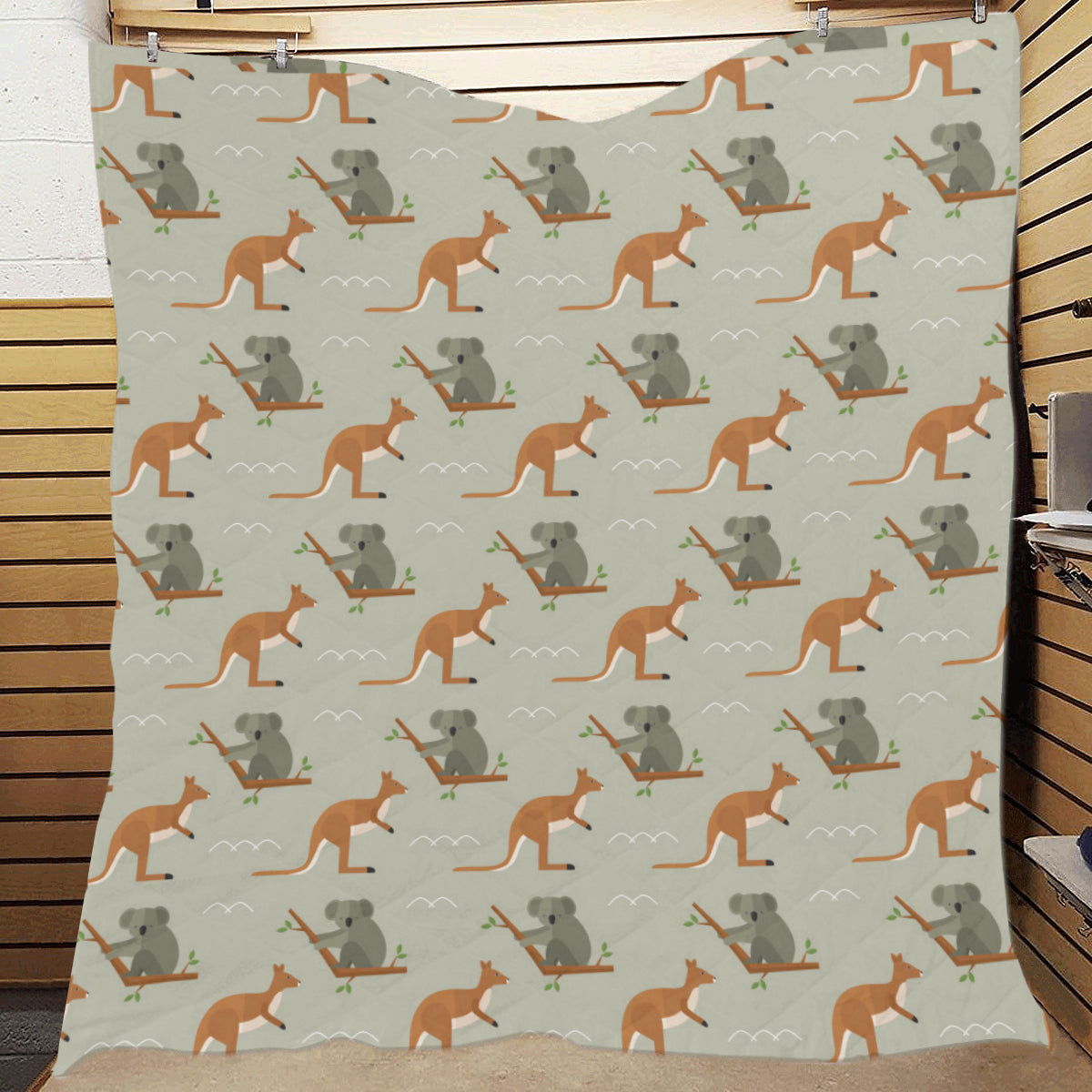 Koala Pattern Print Design 03 Premium Quilt