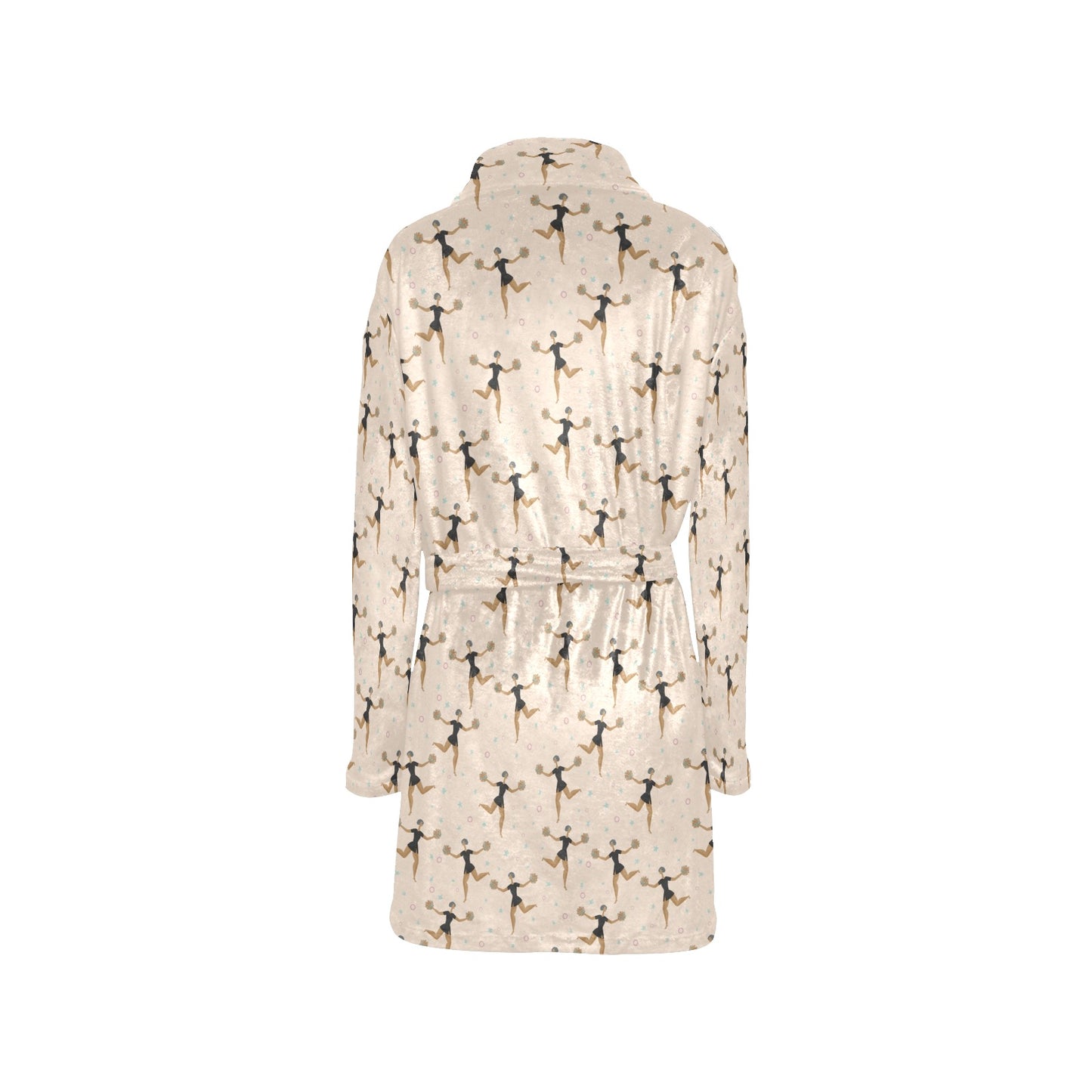 Cheerleader Pattern Print Design 03 Women's Fleece Robe
