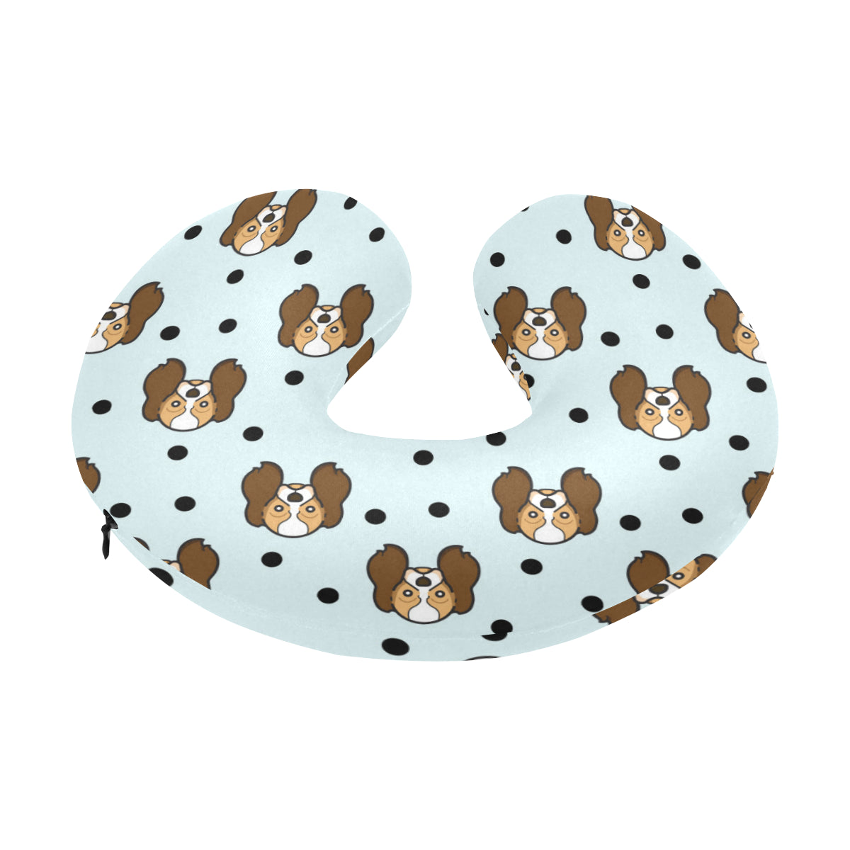Cavalier King Charles Spaniels Pattern Print Desig U-Shaped Travel Neck Pillow