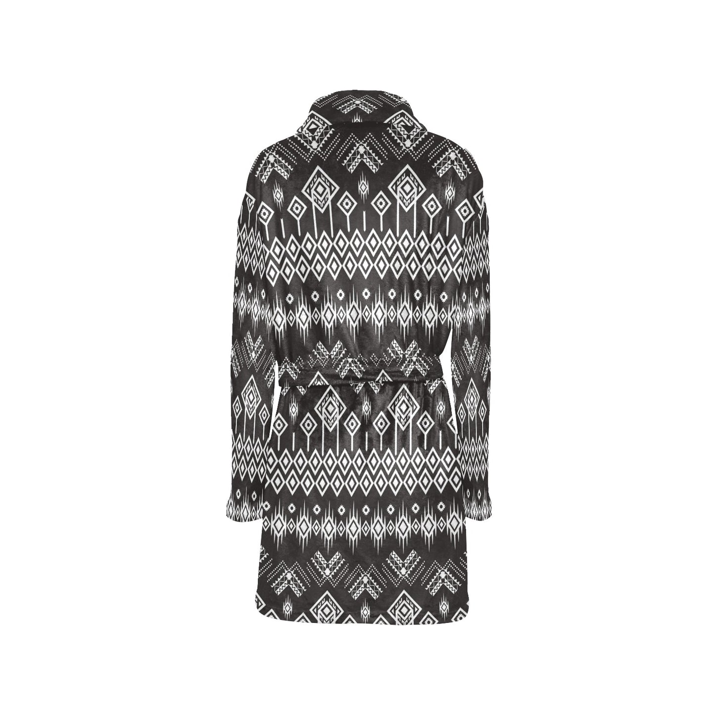 Tribal Pattern Print Design LKS304 Women's Fleece Robe