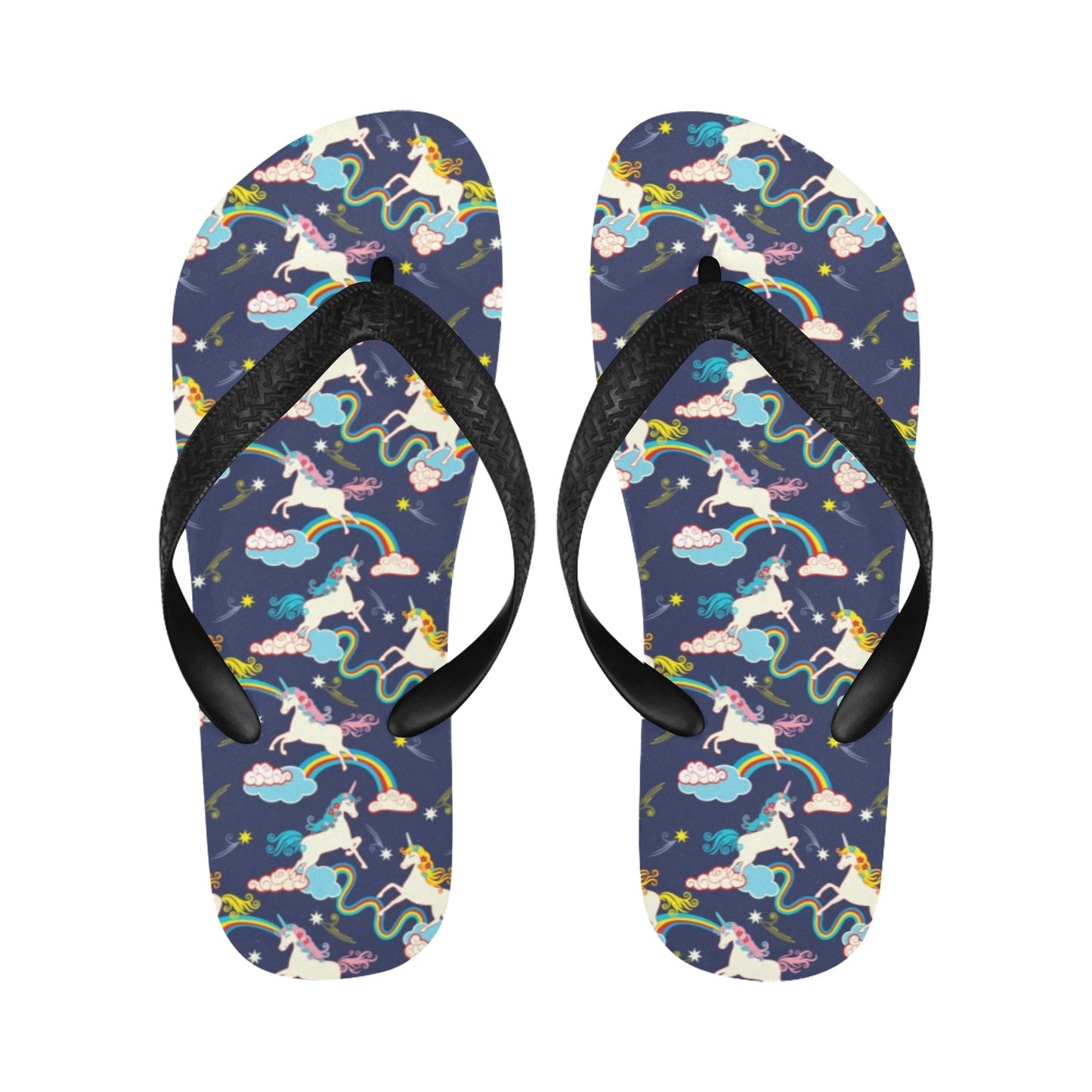 Unicorn Print Design LKS304 Flip Flops