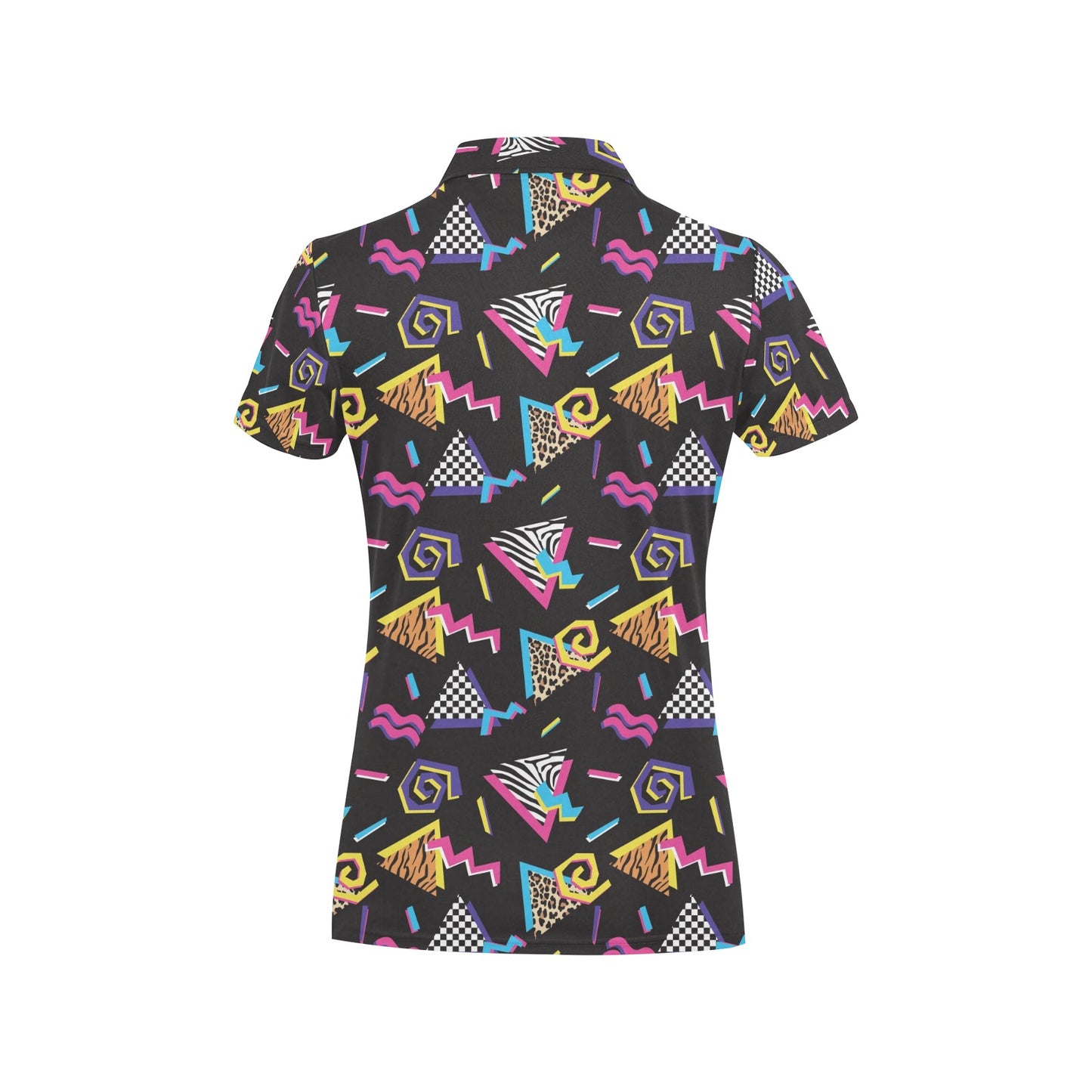 80s Pattern Print Design 3 Women's Polo Shirt