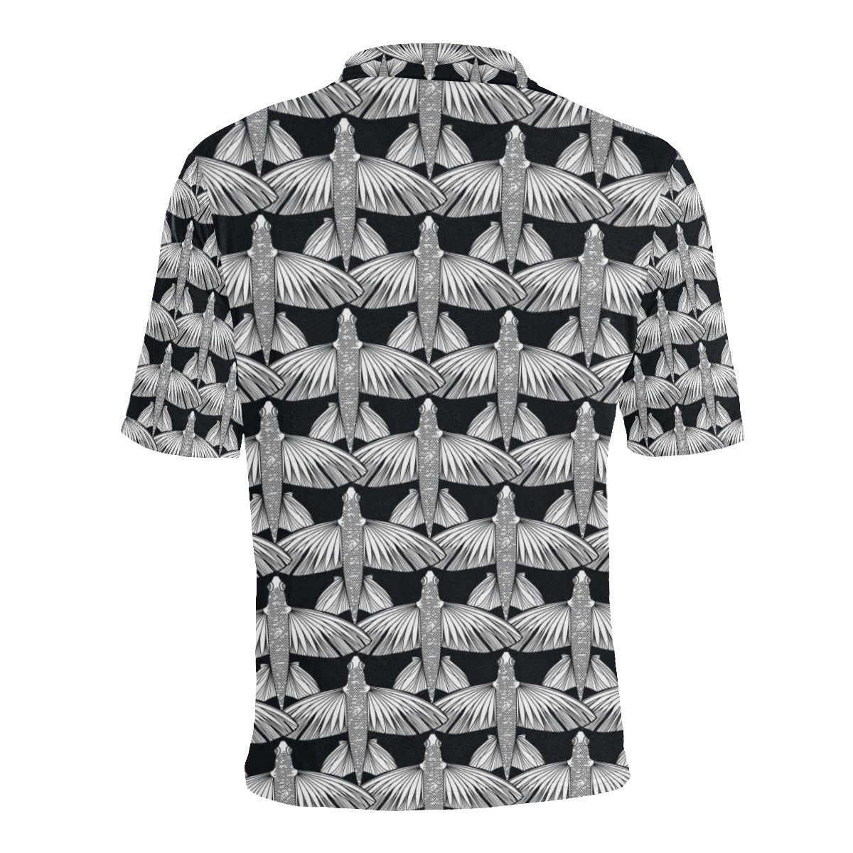 Flying Fish Pattern Print Design 03 Men Polo Shirt