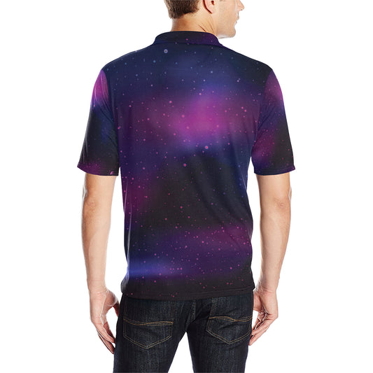 Night sky Pattern Print Design A04 Men Polo Shirt